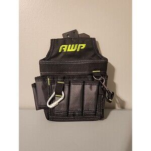 AWP 673332 Mini Electrician Nylon Tool Pouch 13 Pockets Belt Loop Carabiner Hook